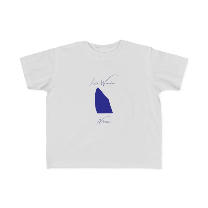 Nebraska  Lake  Wanahoo  Toddler  T-shirt  front  position  view  from  front  silver.webp