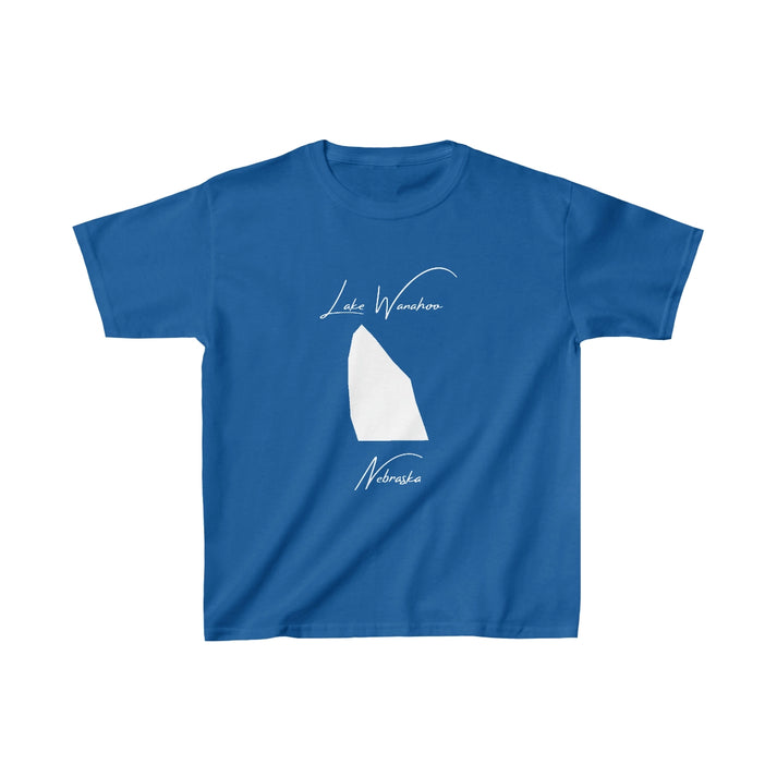 Nebraska  Lake  Wanahoo  Youth  T-shirt  front  position  view  from  front  royal.webp