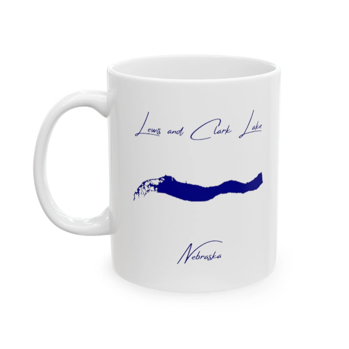 Nebraska  Lewis  and  Clark  Lake  Ceramic  Mug  other  position  view  from  left  11oz.webp