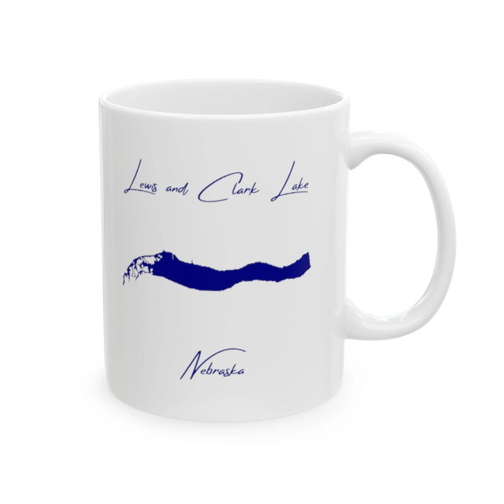 Nebraska  Lewis  and  Clark  Lake  Ceramic  Mug  other  position  view  from  right  11oz.webp
