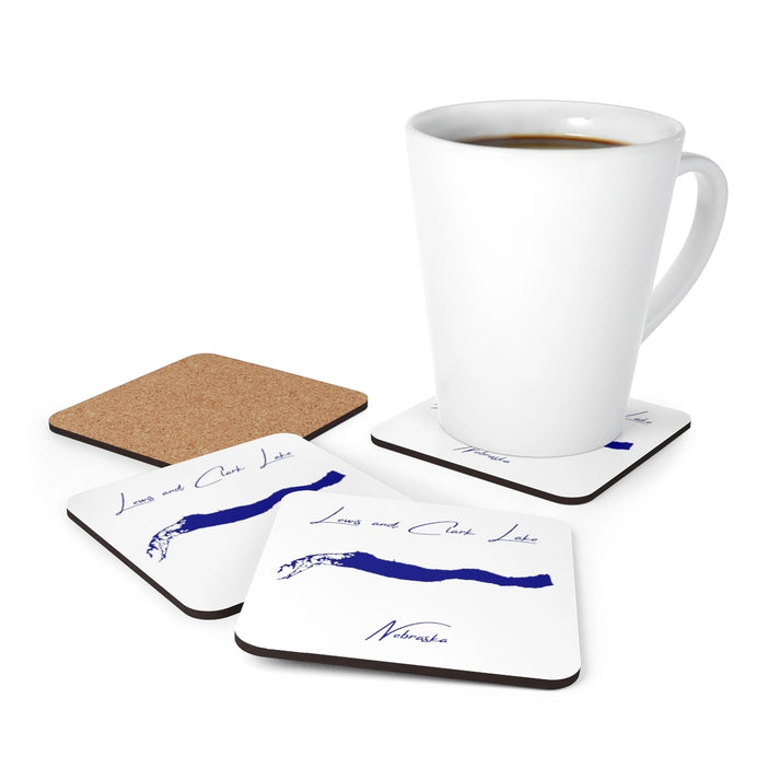 Nebraska  Lewis  and  Clark  Lake  Coaster  Set  front  position  view  from  context-1  3.75  x  3.75.webp