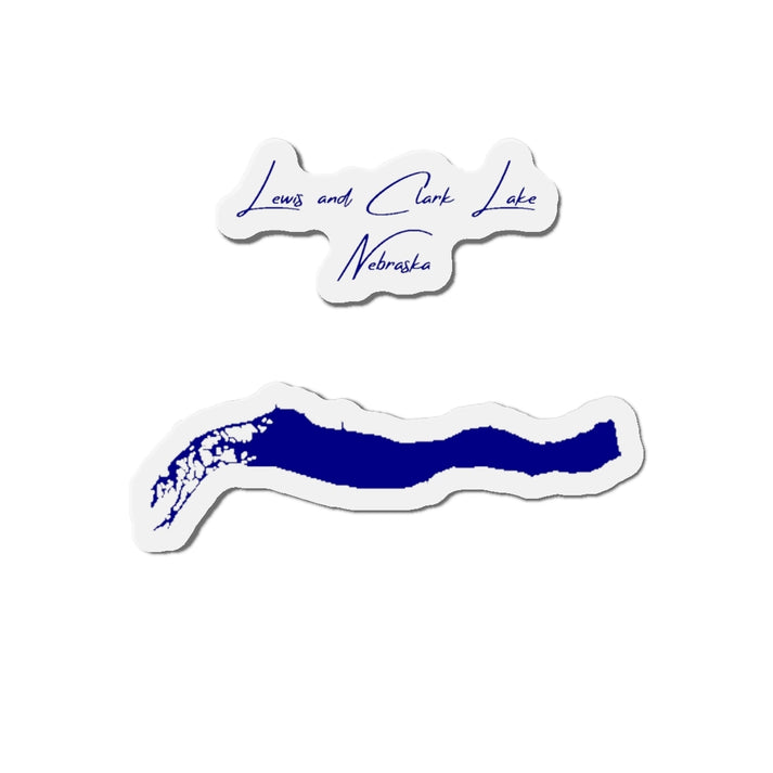 Nebraska  Lewis  and  Clark  Lake  Die  Cut  Magnet  front  position  view  from  front  4  x  4.webp