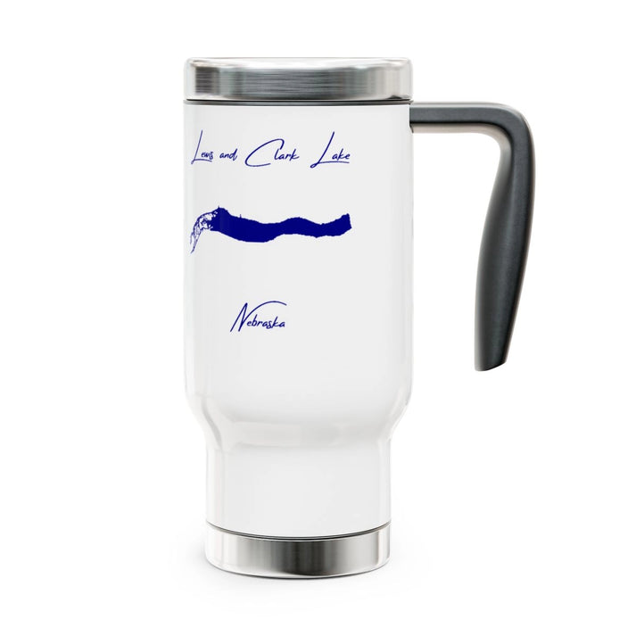 Nebraska  Lewis  and  Clark  Lake  Travel  Mug  other  position  view  from  right  14oz.webp