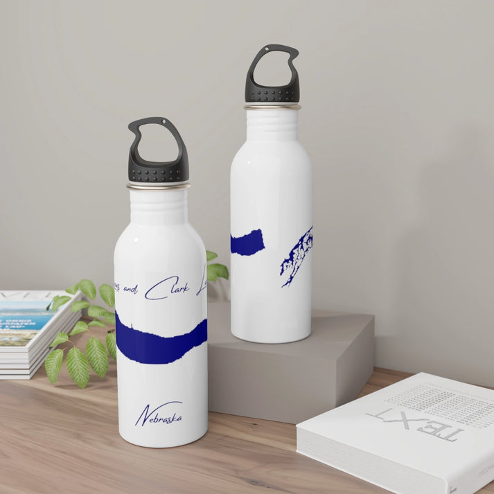 Nebraska  Lewis  and  Clark  Lake  Water  bottle  other  position  view  from  context-2  white.webp