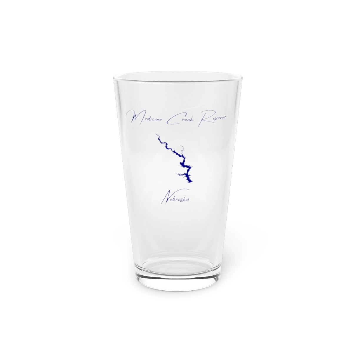 Nebraska  Medicine  Creek  Reservoir  16oz  Pint  Glass  front  position  view  from  front  16oz.webp