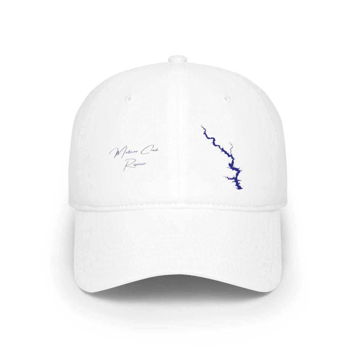 Nebraska  Medicine  Creek  Reservoir  Baseball  Cap  front  position  view  from  front  one  size.webp