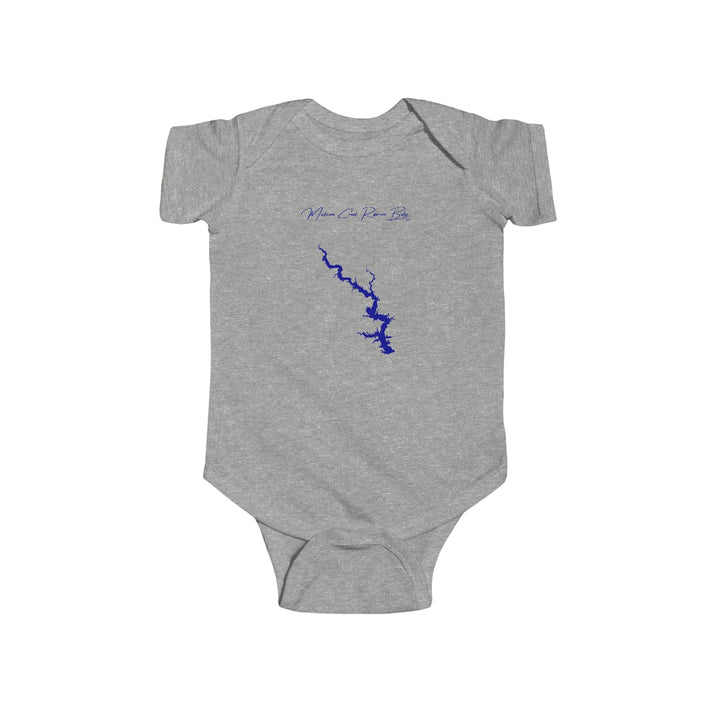 Nebraska  Medicine  Creek  Reservoir  Onesie  front  position  view  from  front  heather.webp