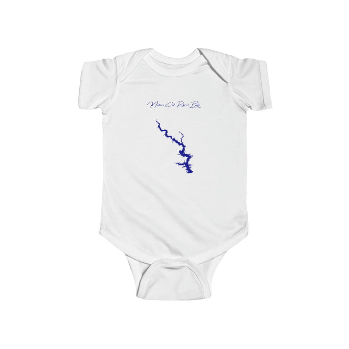 Nebraska  Medicine  Creek  Reservoir  Onesie  front  position  view  from  front  white.webp