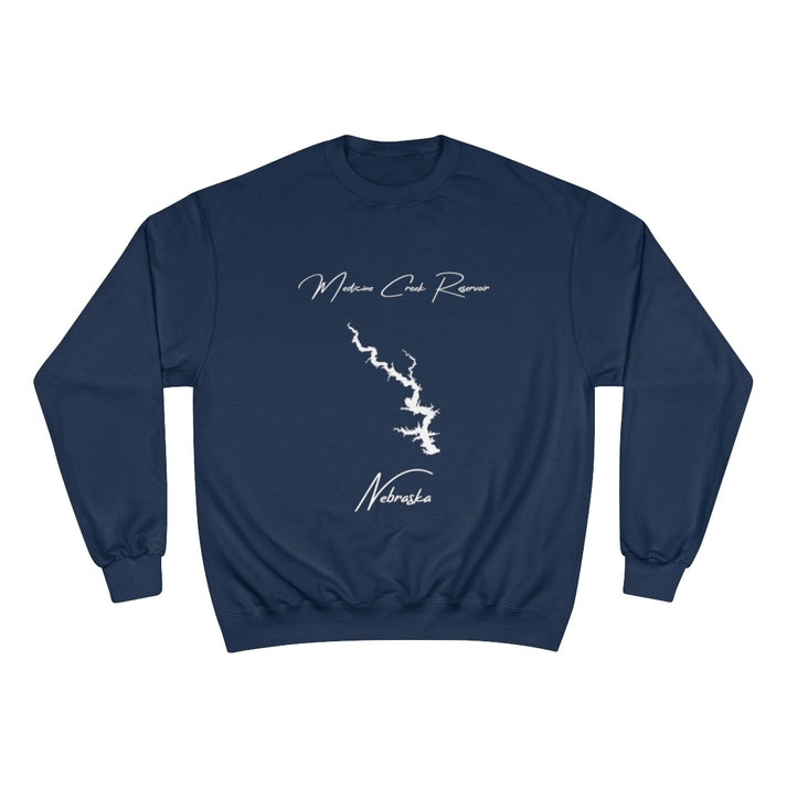 Nebraska  Medicine  Creek  Reservoir  Sweatshirt  front  position  view  from  front  navy.webp