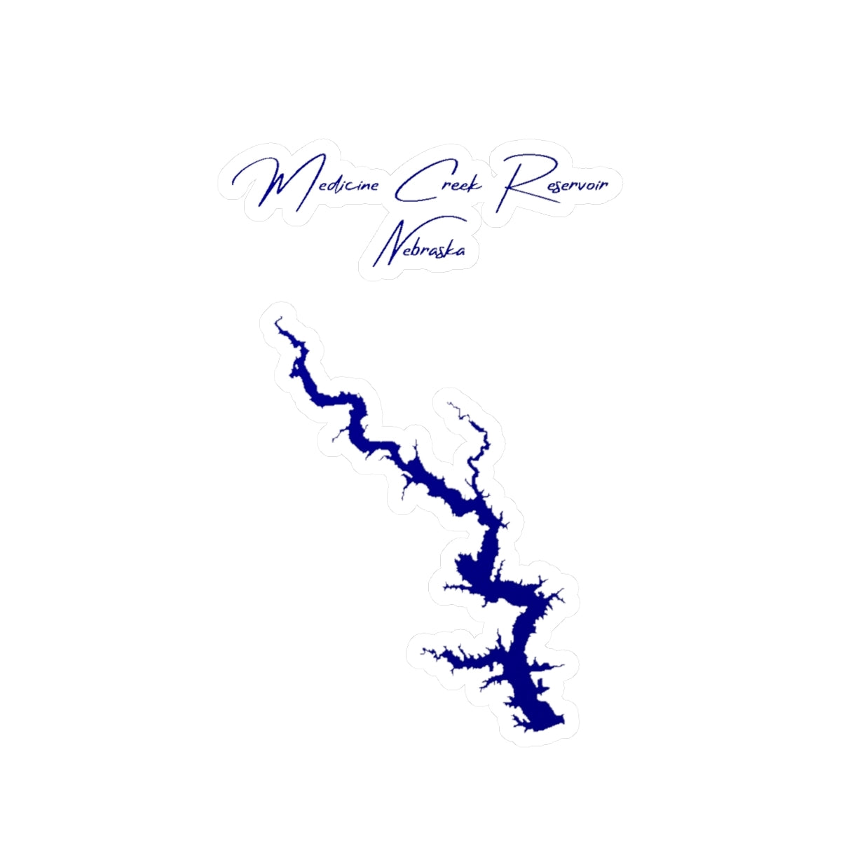 Nebraska  Medicine  Creek  Reservoir  Vinyl  Decal  other  position  view  from  front  4  x  6.webp