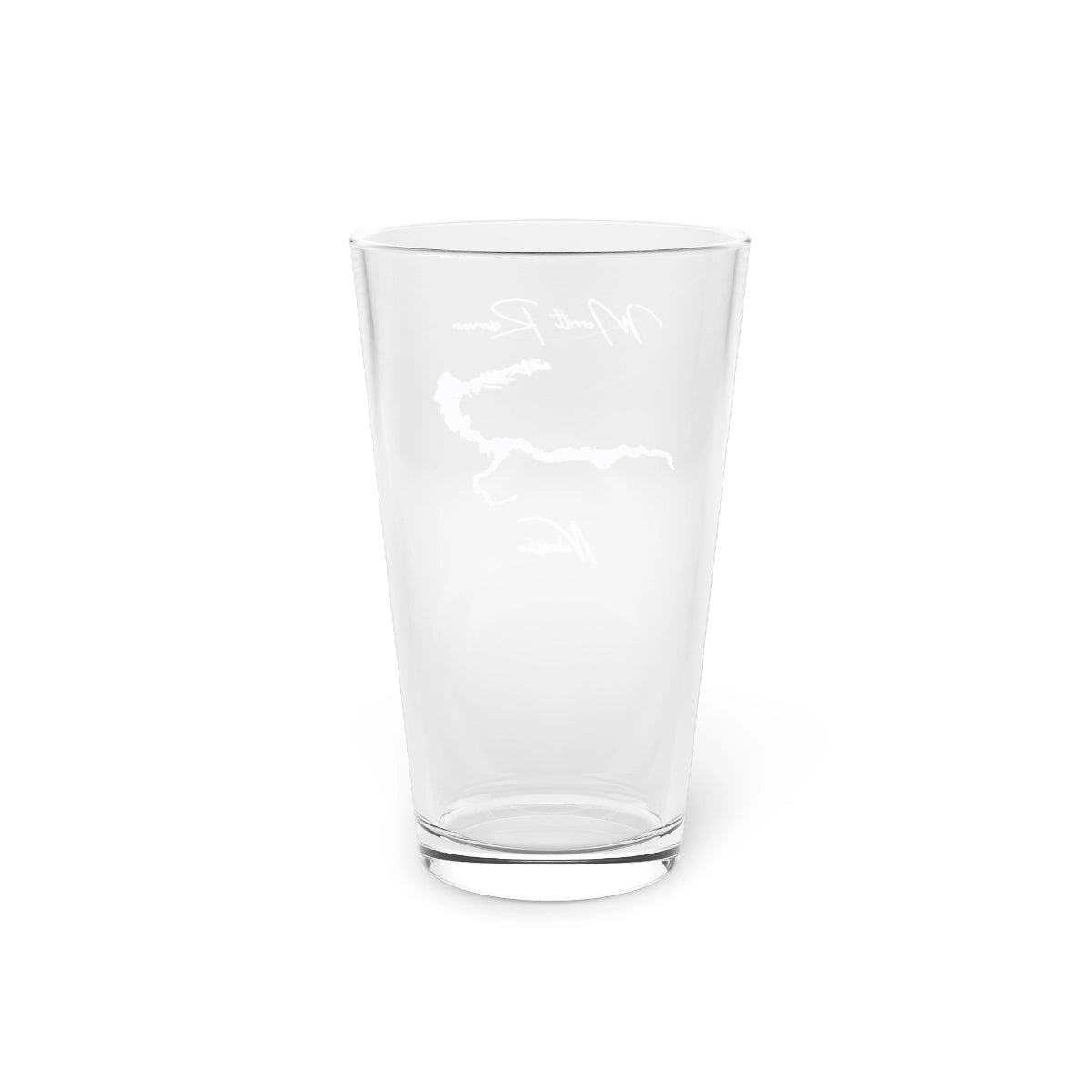 Nebraska  Merritt  Reservoir  16oz  Pint  Glass  front  position  view  from  back  16oz.webp