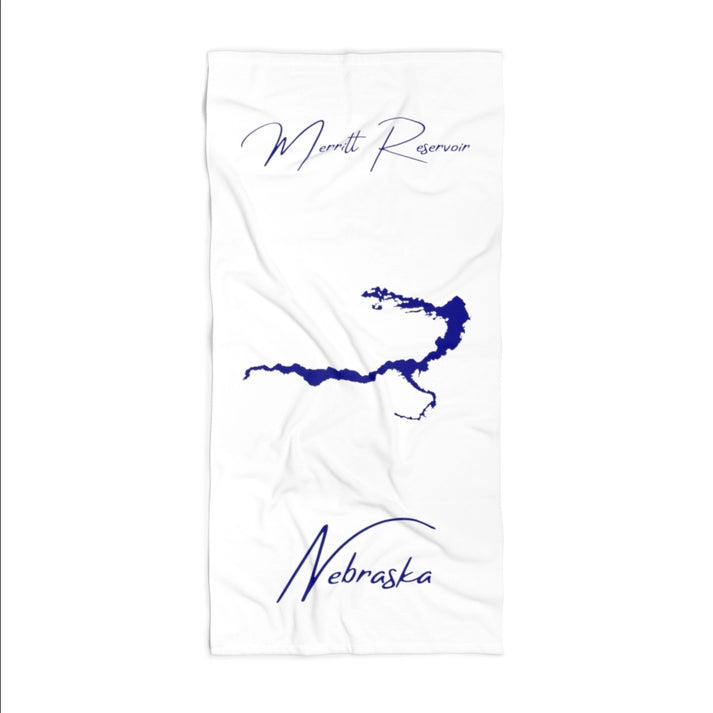 Nebraska  Merritt  Reservoir  Beach  Towel  front  position  view  from  front  36  x  72.webp