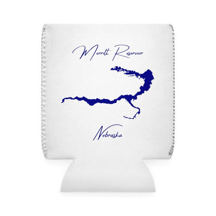 Nebraska  Merritt  Reservoir  Can  Koozie  front  position  view  from  front-1  white.webp
