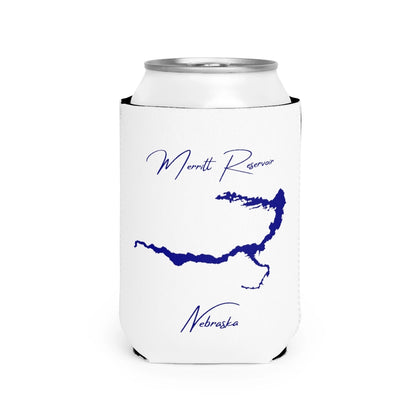 Nebraska  Merritt  Reservoir  Can  Koozie  front  position  view  from  front-2  white.webp