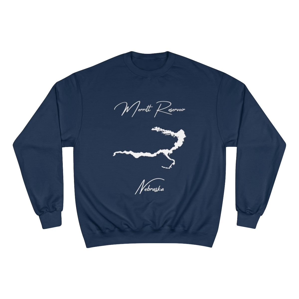 Nebraska  Merritt  Reservoir  Sweatshirt  front  position  view  from  front  navy.webp