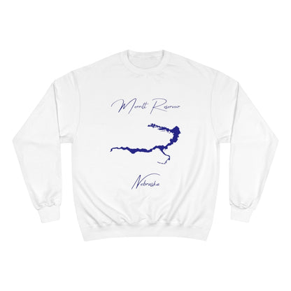Nebraska  Merritt  Reservoir  Sweatshirt  front  position  view  from  front  white.webp