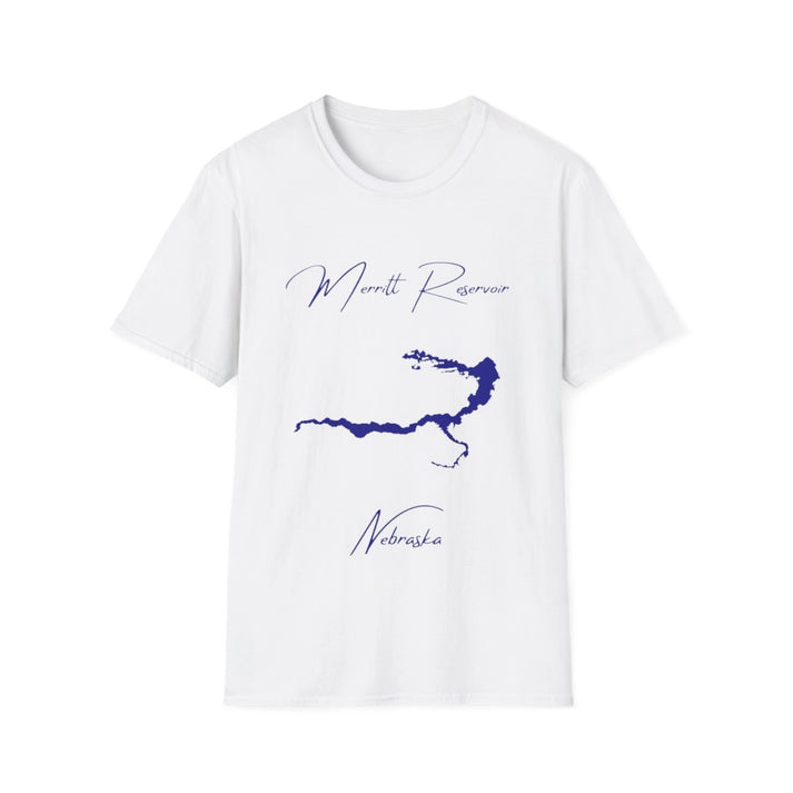 Nebraska  Merritt  Reservoir  T-shirt  front  position  view  from  front  white.webp