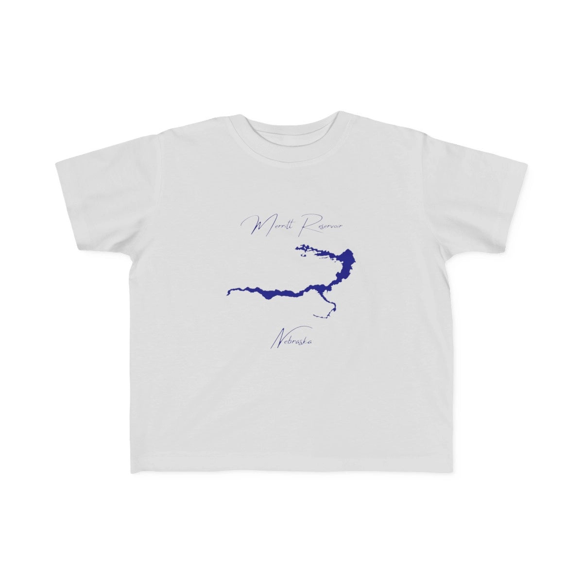 Nebraska  Merritt  Reservoir  Toddler  T-shirt  front  position  view  from  front  silver.webp