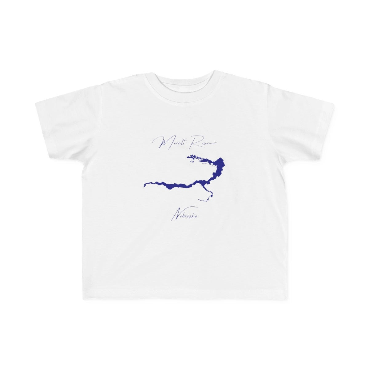 Nebraska  Merritt  Reservoir  Toddler  T-shirt  front  position  view  from  front  white.webp