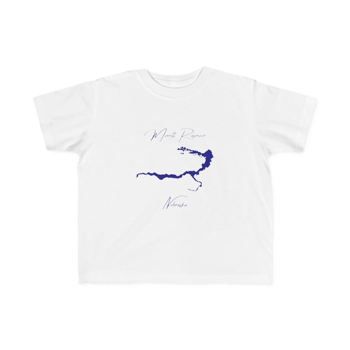 Nebraska  Merritt  Reservoir  Toddler  T-shirt  front  position  view  from  front  white.webp