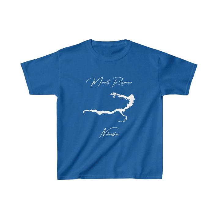 Nebraska  Merritt  Reservoir  Youth  T-shirt  front  position  view  from  front  royal.webp