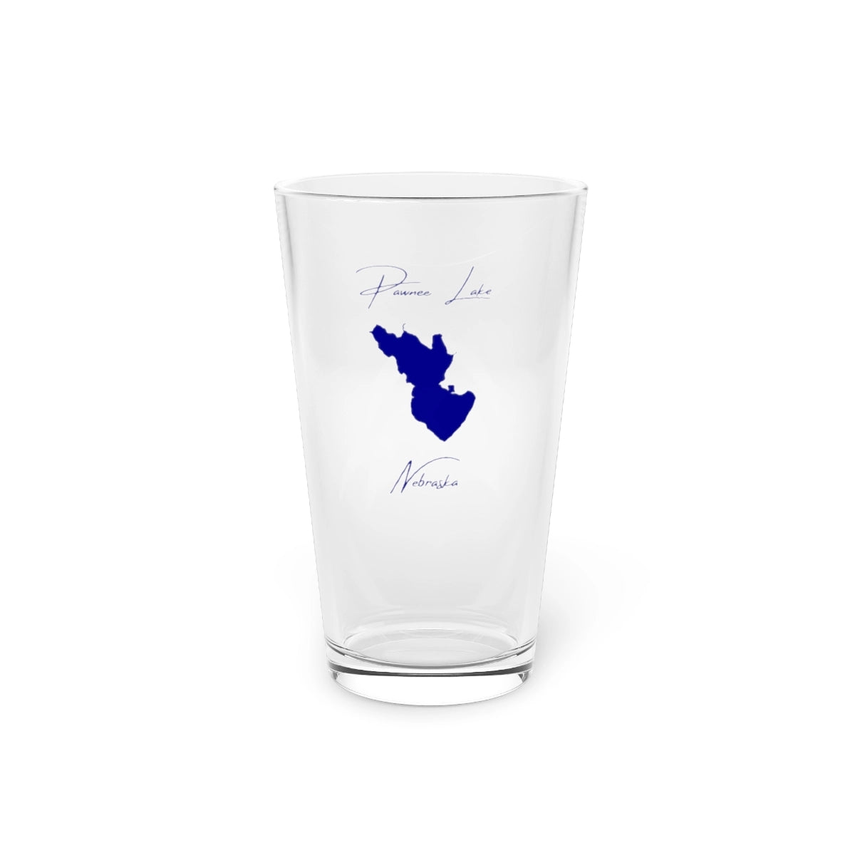 Nebraska  Pawnee  Lake  16oz  Pint  Glass  front  position  view  from  front  16oz.webp