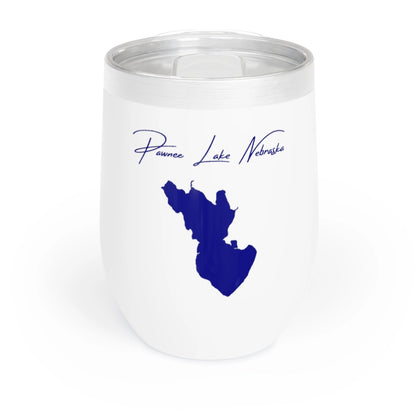 Nebraska  Pawnee  Lake  Wine  Tumbler  front  position  view  from  front  white.webp