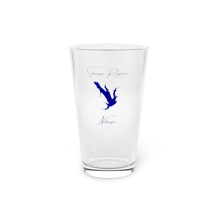 Nebraska  Sherman  Reservoir  16oz  Pint  Glass  front  position  view  from  front  16oz.webp