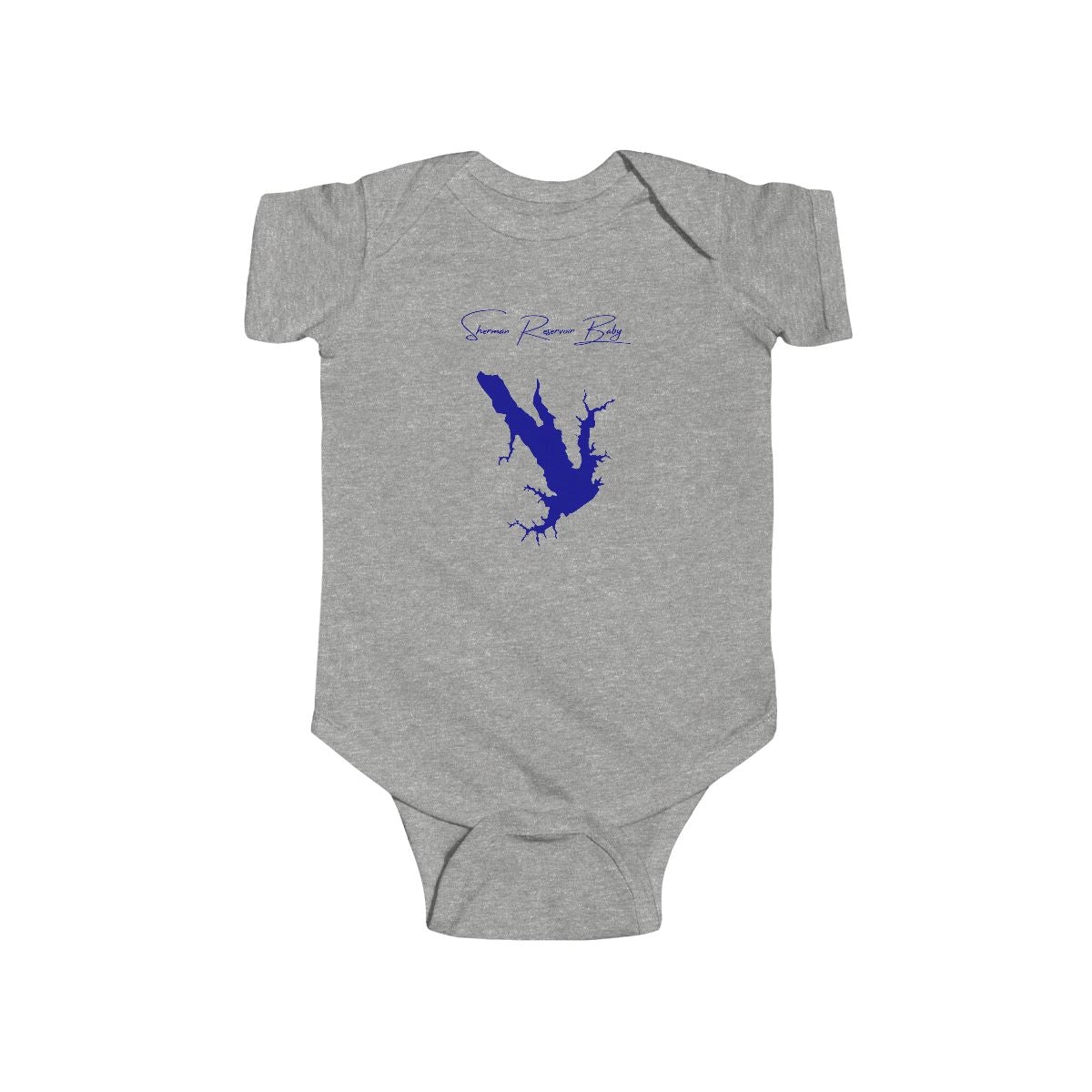 Nebraska  Sherman  Reservoir  Onesie  front  position  view  from  front  heather.webp