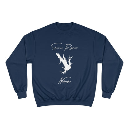 Nebraska  Sherman  Reservoir  Sweatshirt  front  position  view  from  front  navy.webp