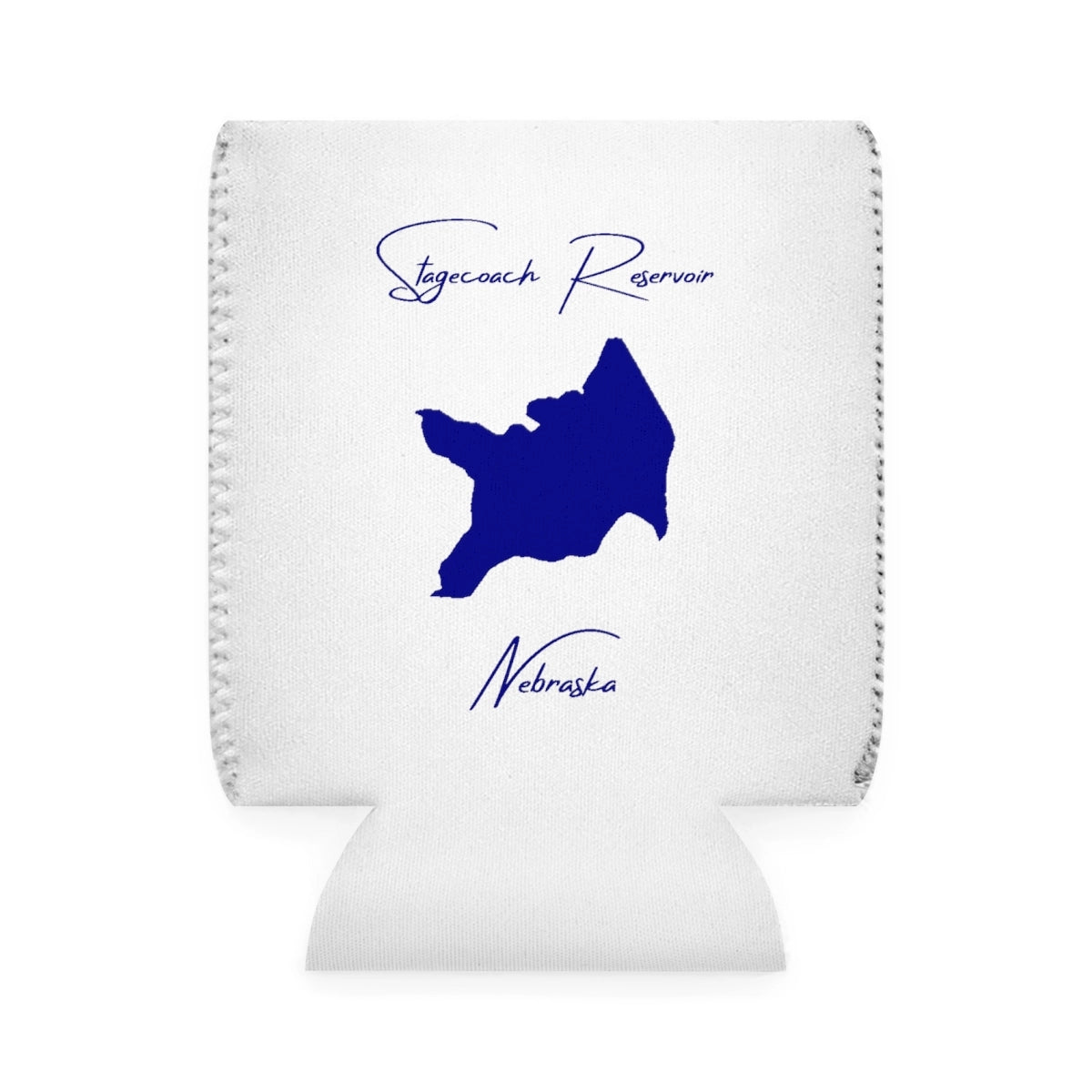 Nebraska  Stagecoach  Reservoir  Can  Koozie  front  position  view  from  front-1  white.webp