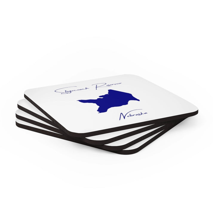 Nebraska  Stagecoach  Reservoir  Coaster  Set  front  position  view  from  stacked  3.75  x  3.75.webp