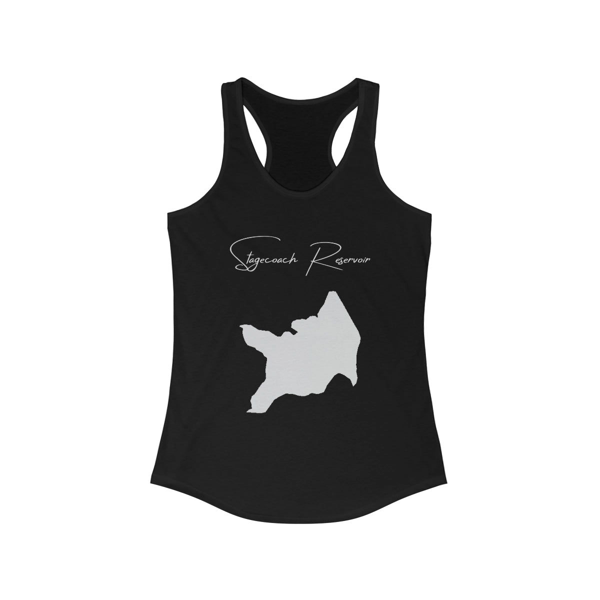 Nebraska  Stagecoach  Reservoir  Racerback-Tank  front  position  view  from  front  solid  black.webp