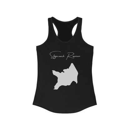 Nebraska  Stagecoach  Reservoir  Racerback-Tank  front  position  view  from  front  solid  black.webp