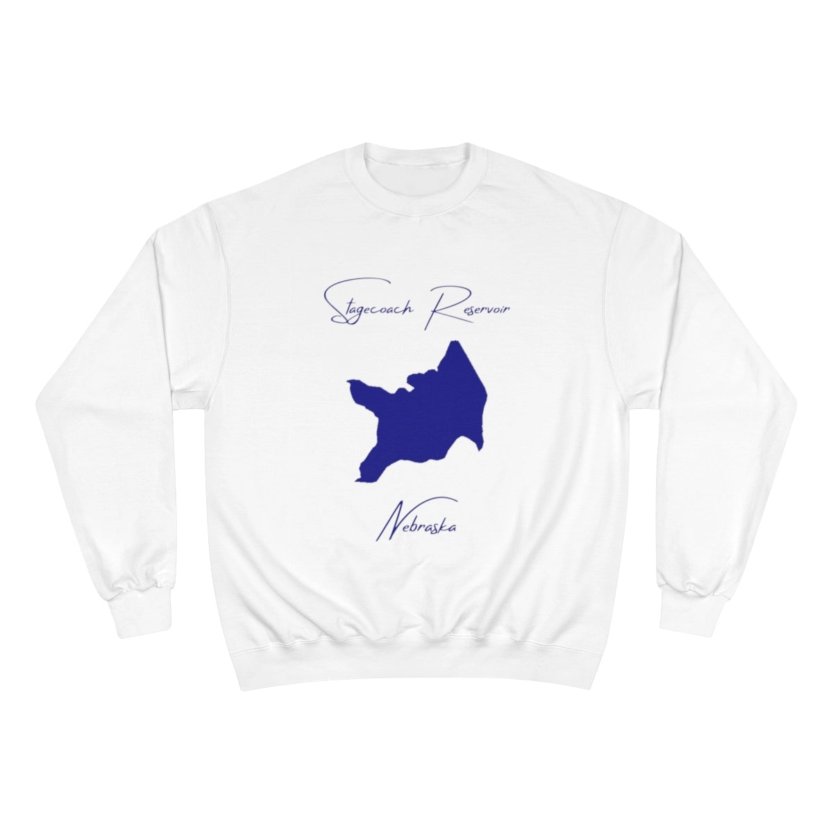 Nebraska  Stagecoach  Reservoir  Sweatshirt  front  position  view  from  front  white.webp