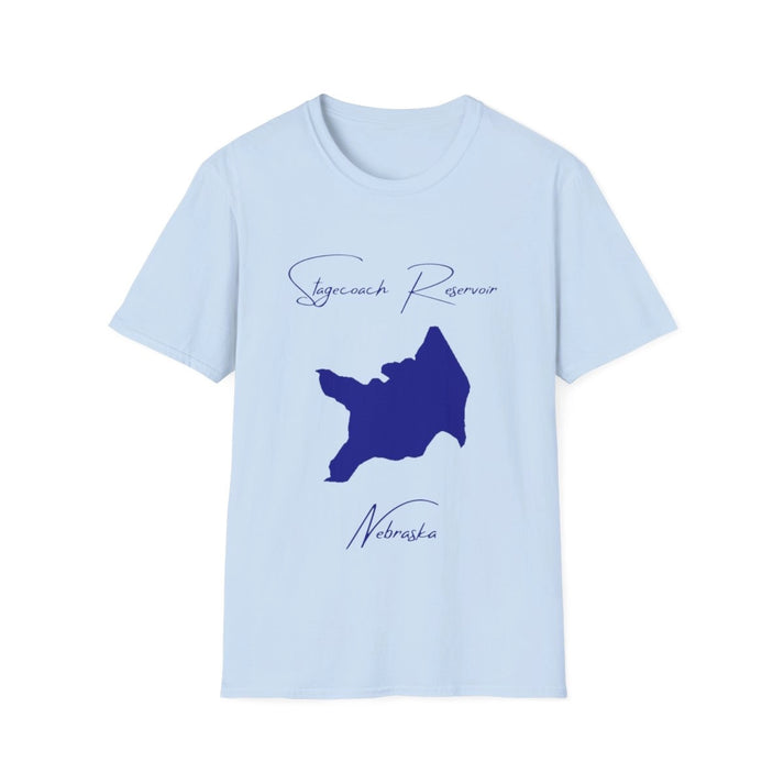 Nebraska  Stagecoach  Reservoir  T-shirt  front  position  view  from  front  light  blue.webp