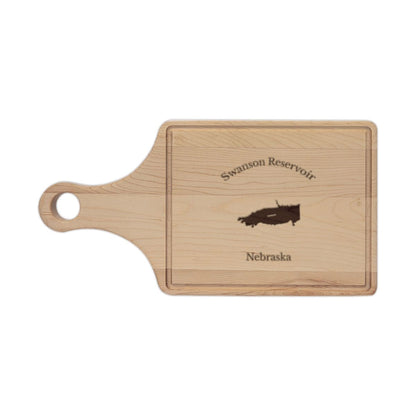 Nebraska  Swanson  Reservoir  Engraved  Cutting  Board  front  position  view  from  front  maple.webp