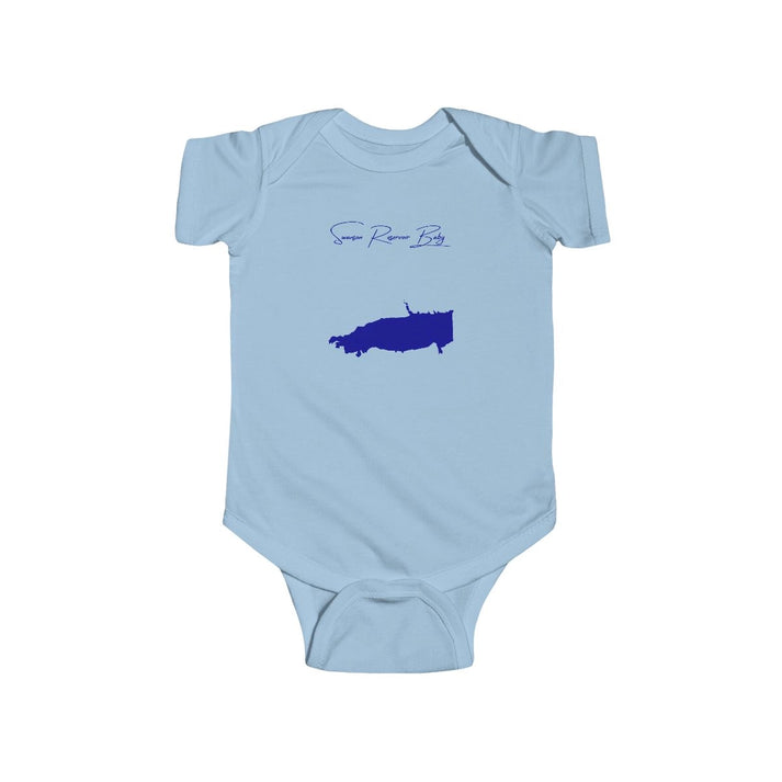 Nebraska  Swanson  Reservoir  Onesie  front  position  view  from  front  light  blue.webp