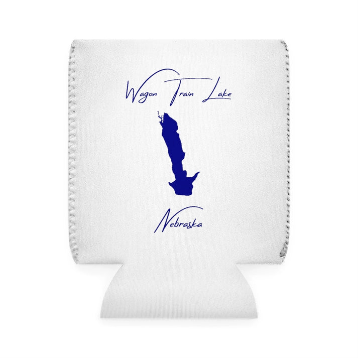 Nebraska  Wagon  Train  Lake  Can  Koozie  front  position  view  from  front-1  white.webp