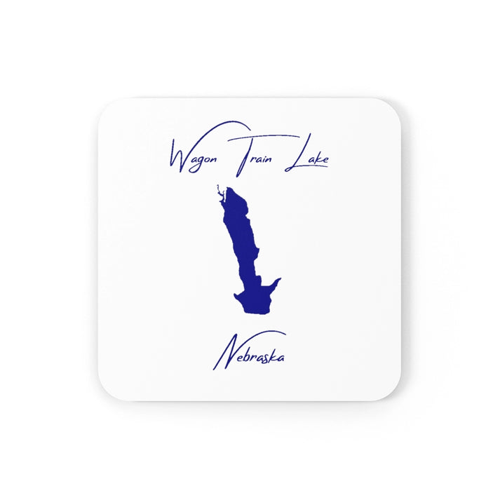 Nebraska  Wagon  Train  Lake  Coaster  Set  front  position  view  from  front  3.75  x  3.75.webp