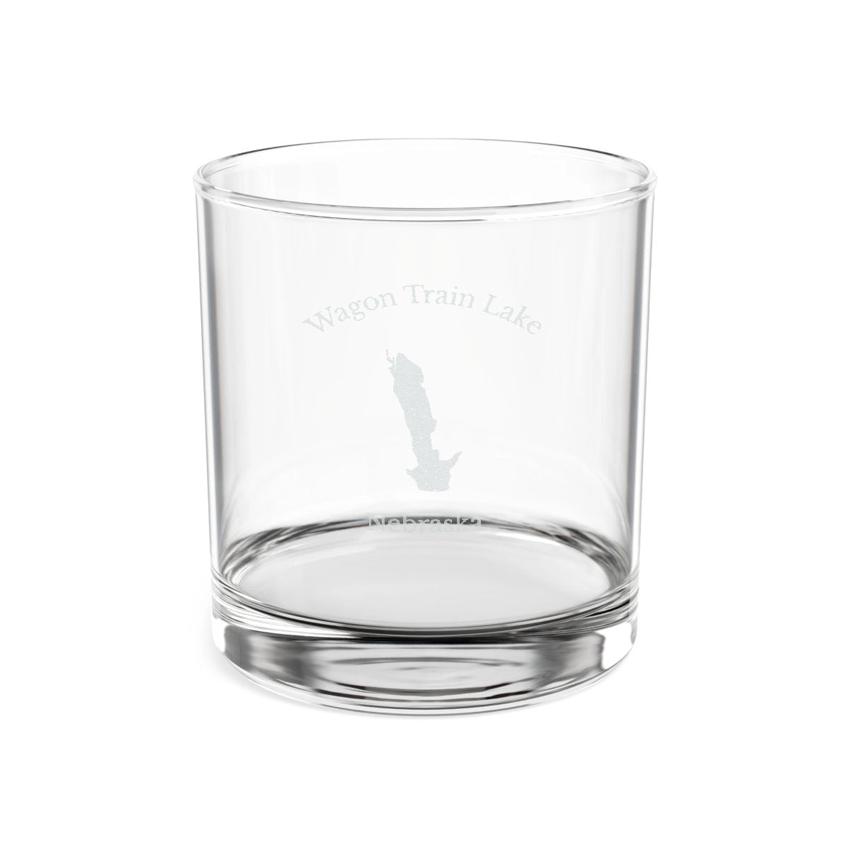 Nebraska  Wagon  Train  Lake  Engraved  Whiskey  Glass  other  position  view  from  front  10.5oz.webp
