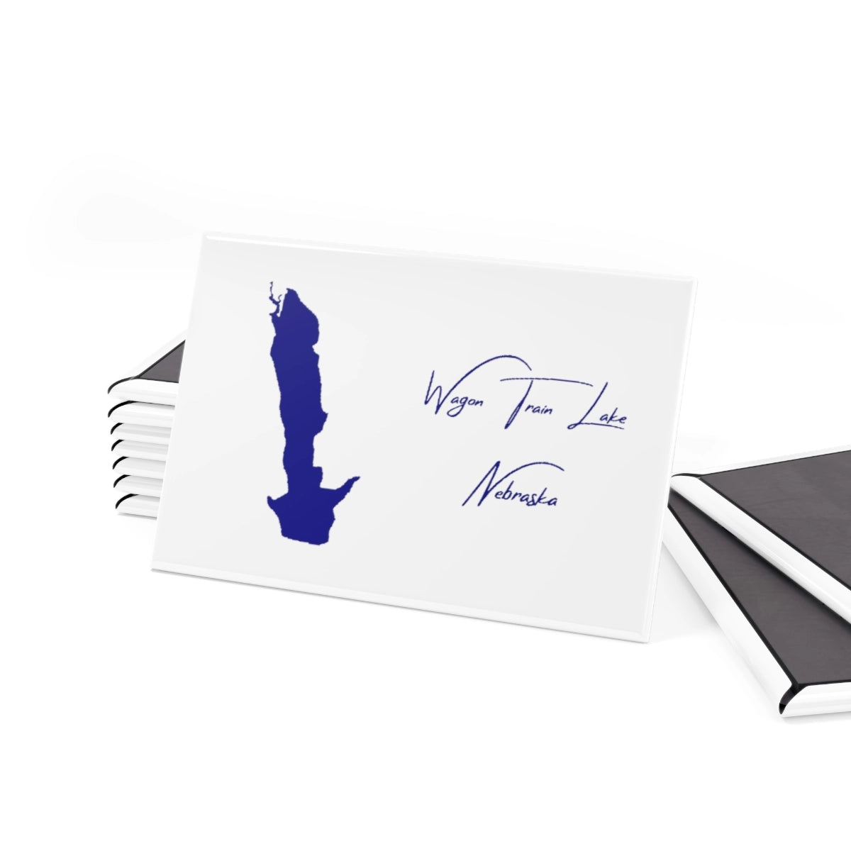 Nebraska  Wagon  Train  Lake  Magnet  front  position  view  from  set  2  x  3.webp