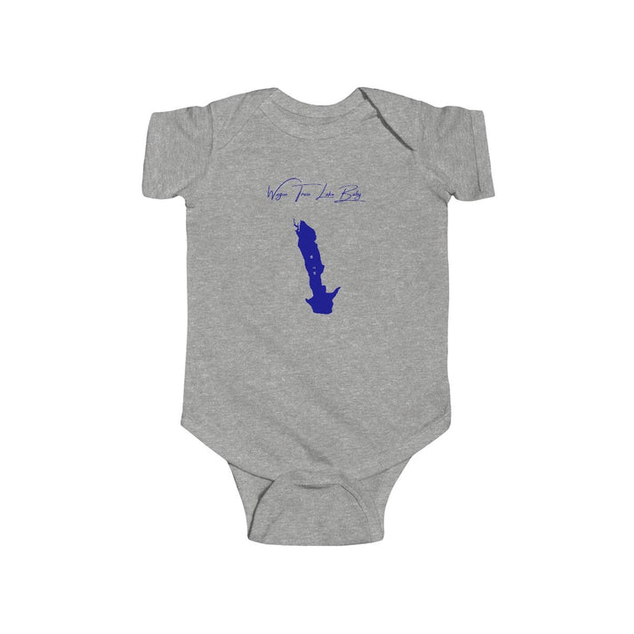 Nebraska  Wagon  Train  Lake  Onesie  front  position  view  from  front  heather.webp