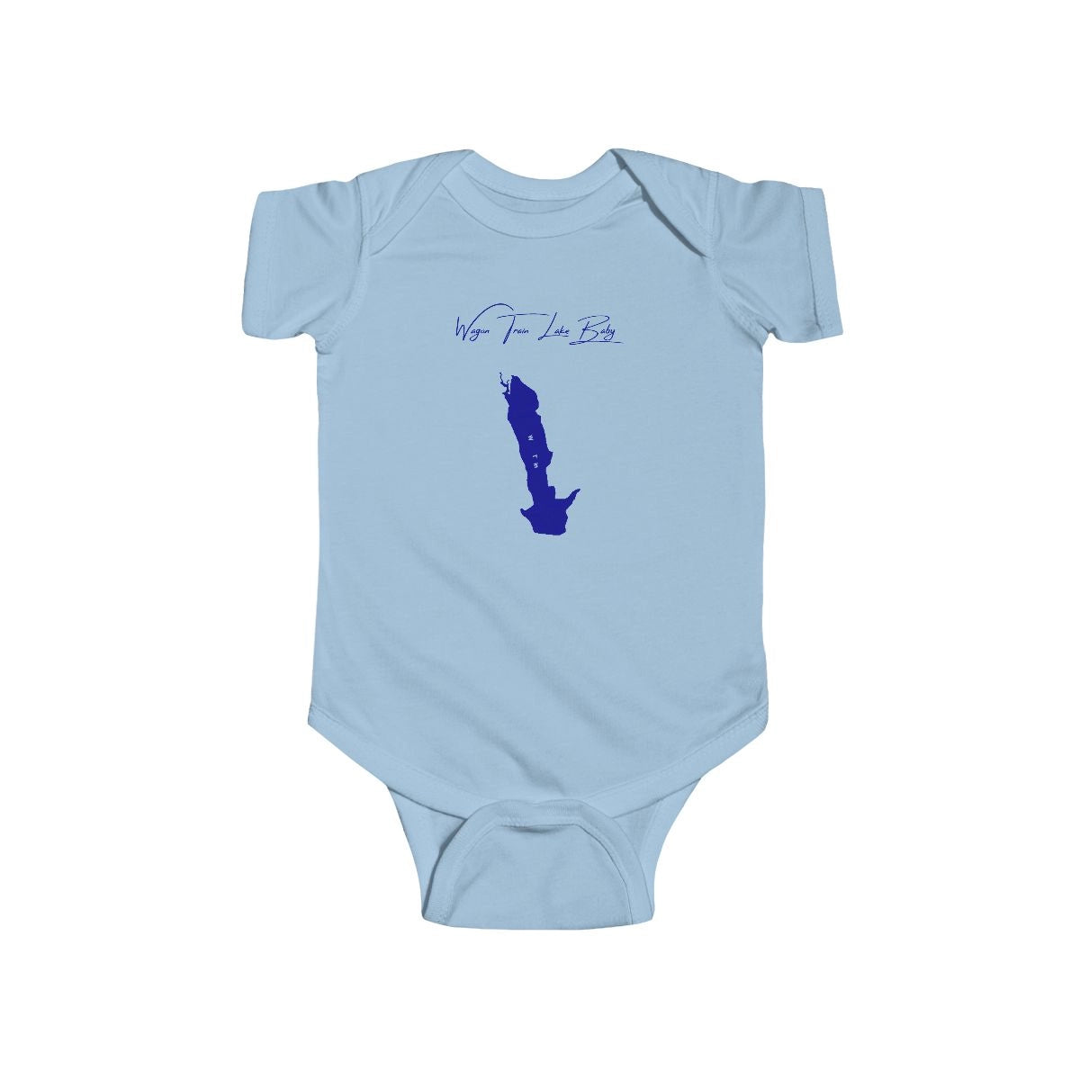 Nebraska  Wagon  Train  Lake  Onesie  front  position  view  from  front  light  blue.webp