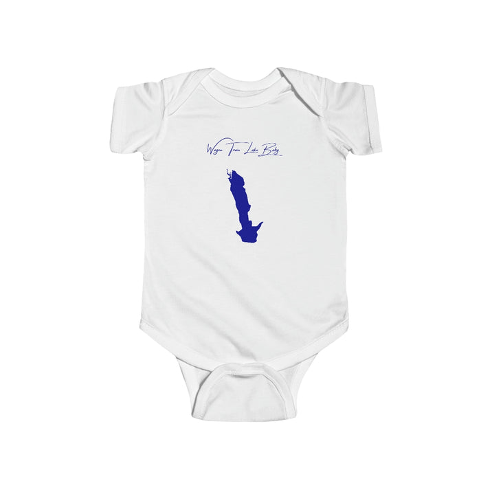 Nebraska  Wagon  Train  Lake  Onesie  front  position  view  from  front  white.webp