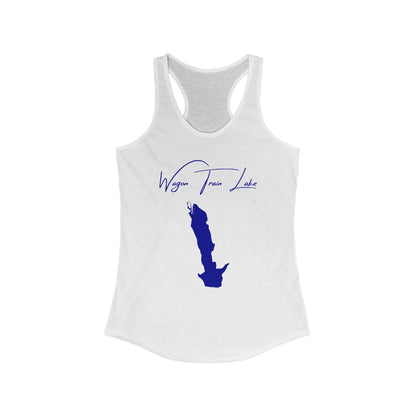 Nebraska  Wagon  Train  Lake  Racerback-Tank  front  position  view  from  front  solid  white.webp