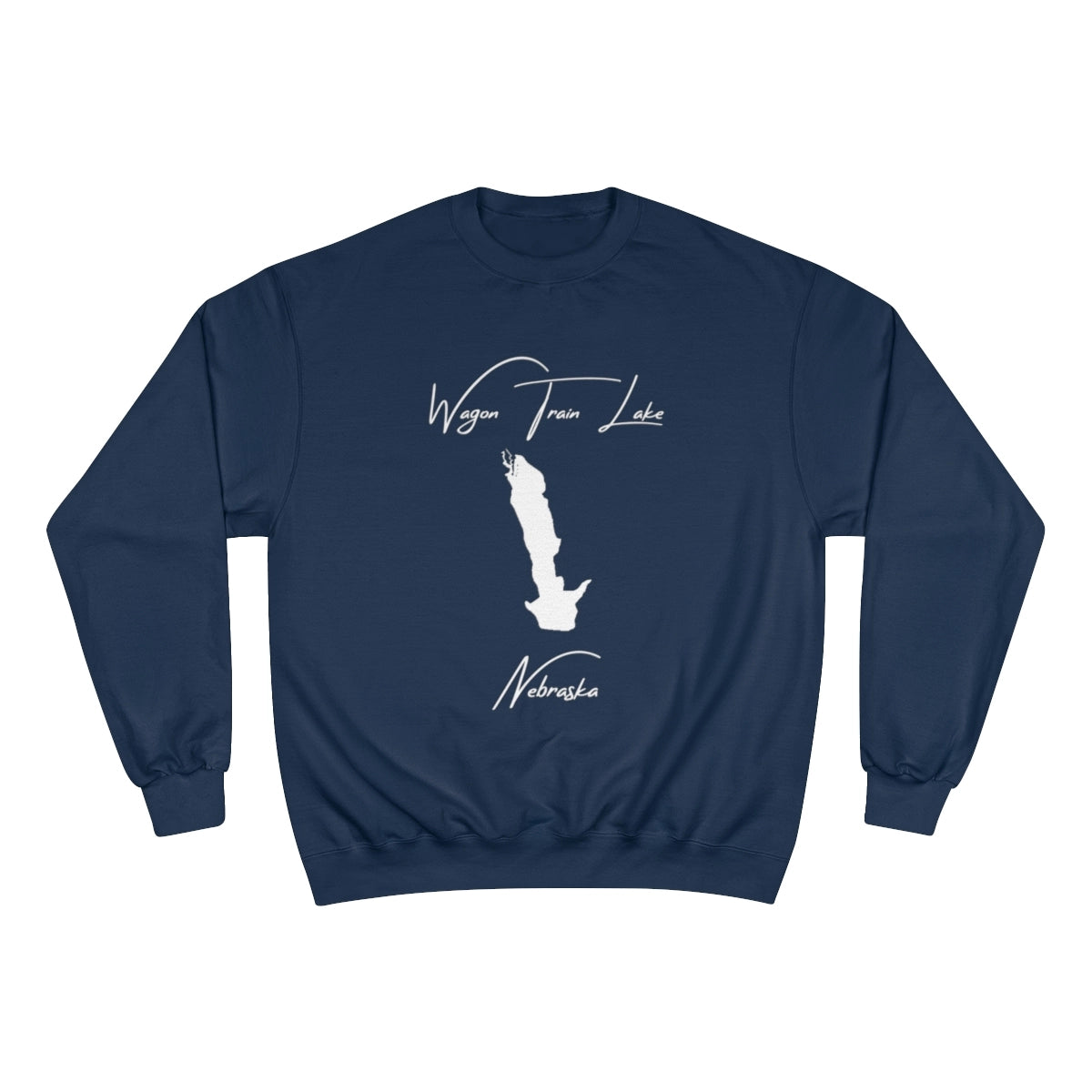 Nebraska  Wagon  Train  Lake  Sweatshirt  front  position  view  from  front  navy.webp
