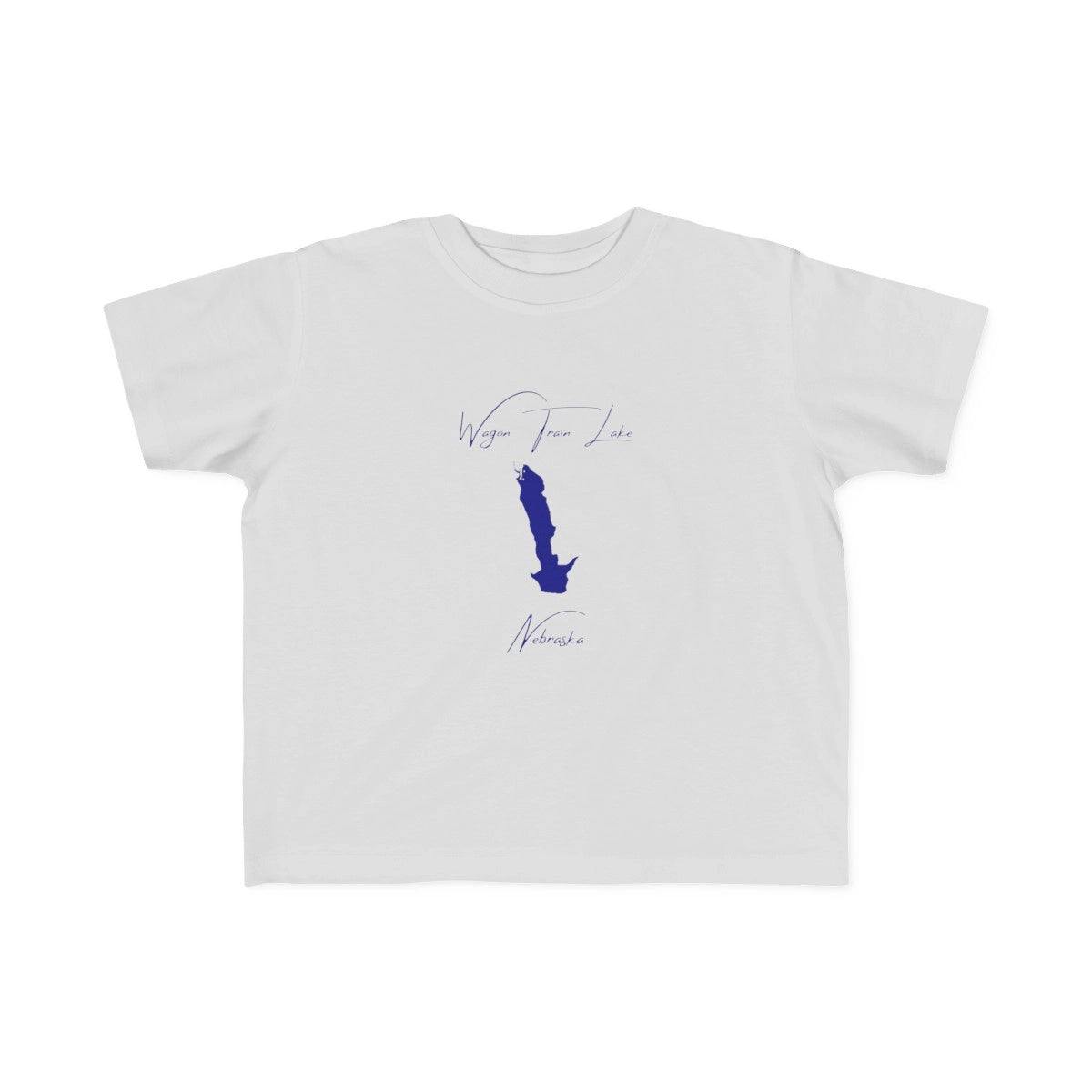 Nebraska  Wagon  Train  Lake  Toddler  T-shirt  front  position  view  from  front  silver.webp