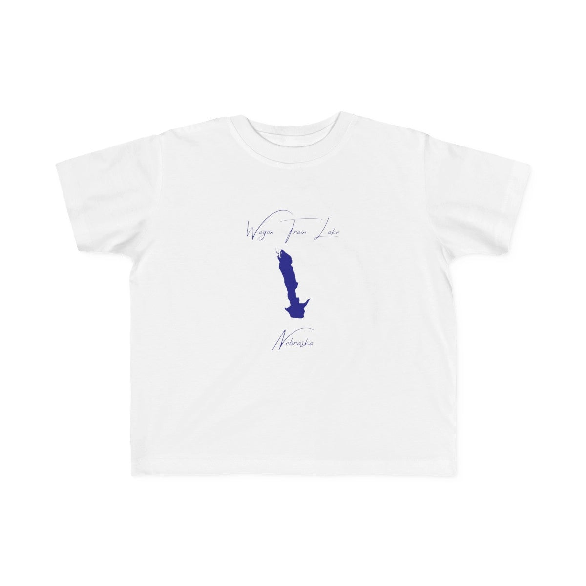 Nebraska  Wagon  Train  Lake  Toddler  T-shirt  front  position  view  from  front  white.webp