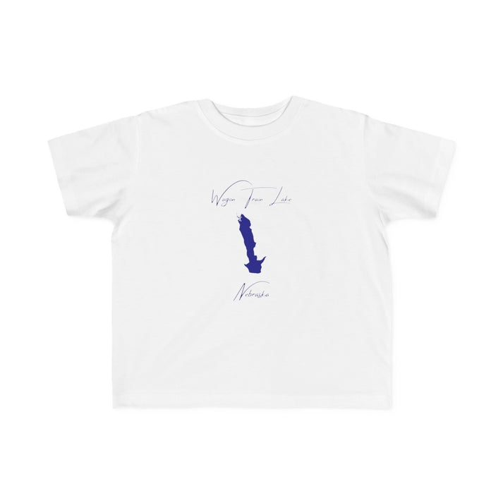 Nebraska  Wagon  Train  Lake  Toddler  T-shirt  front  position  view  from  front  white.webp